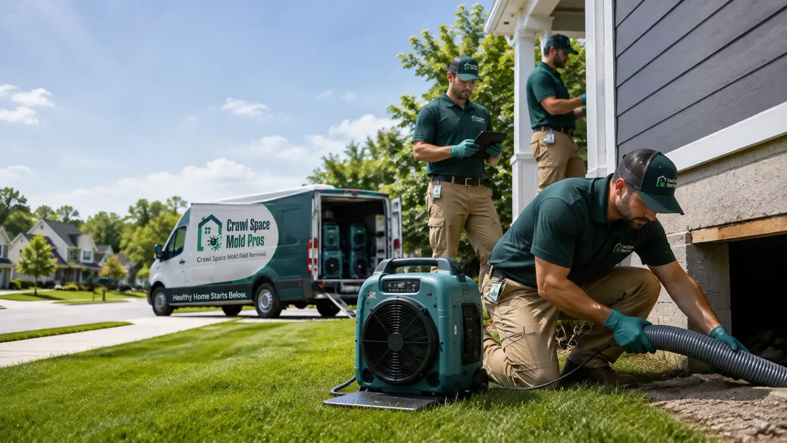 Crawl Space Mold Removal in New Memphis, IL